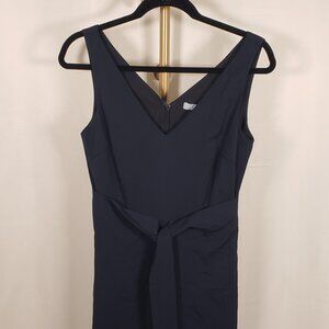 Antonio Melani Sleeveless V-neck Navy Blue Jumpsuit SZ 2